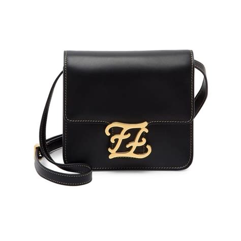 fendi karligraphy leather crossbody bag|fendigraphy bag.